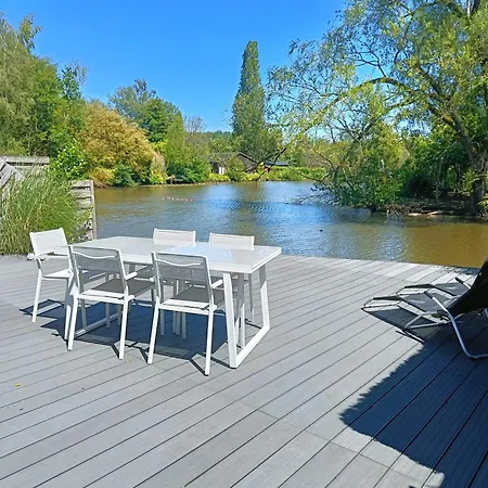 Time 2 Relax Chalet Aan Het Water Geel Extérieur photo
